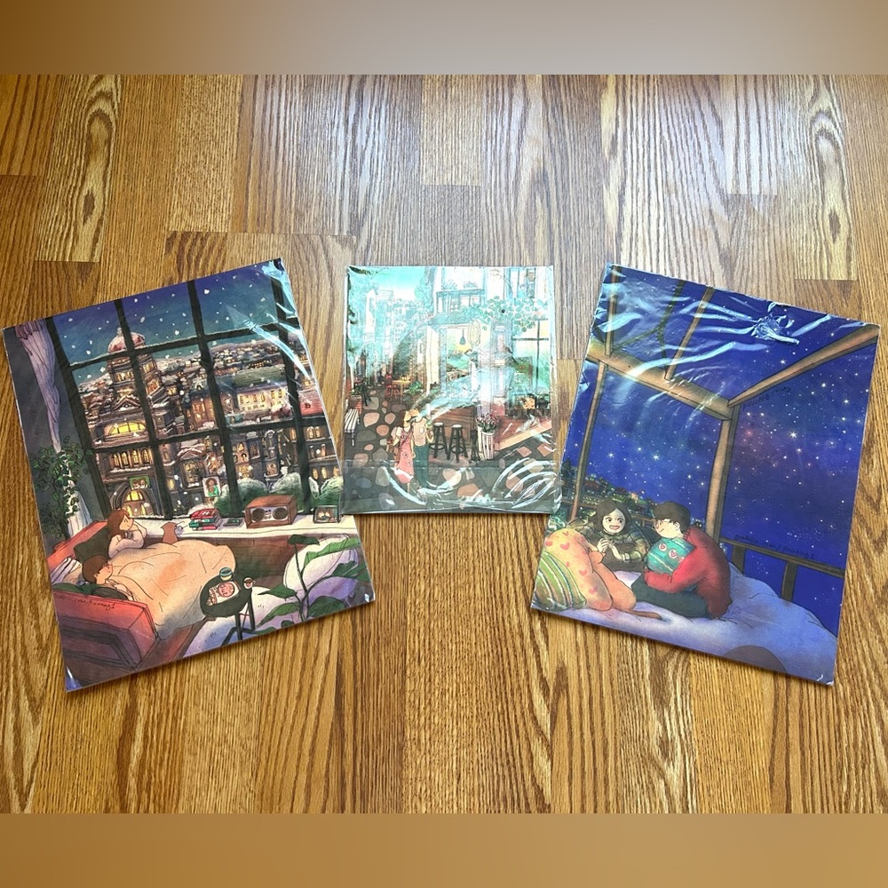 FREE Romantic art pictures. Set of 3.
